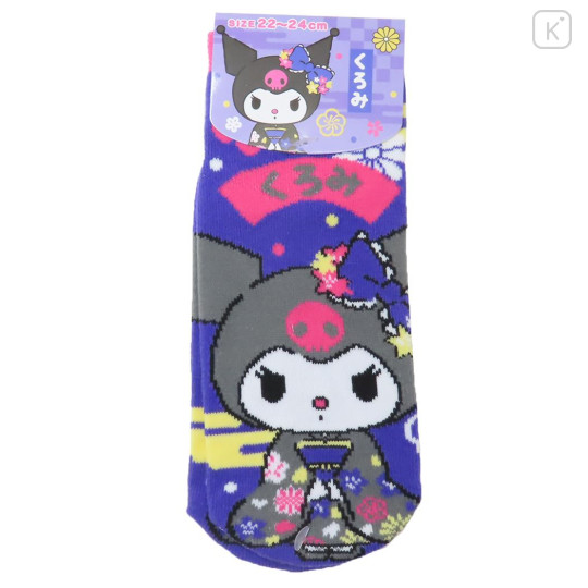 Japan Sanrio Socks - Kuromi / Flora Kimono - 1