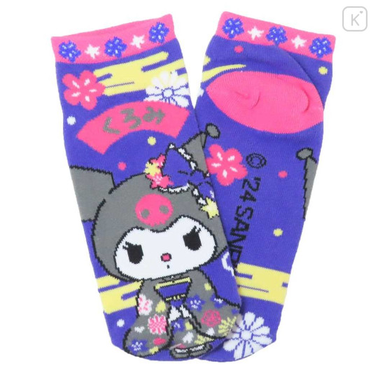 Japan Sanrio Socks - Kuromi / Flora Kimono - 2