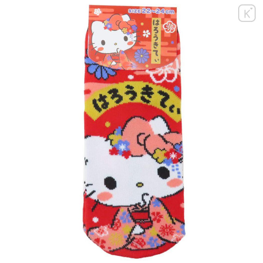 Japan Sanrio Socks - Hello Kitty / Flora Kimono - 1