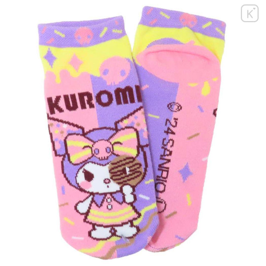 Japan Sanrio Socks - Kuromi : Colorful Donut - 2
