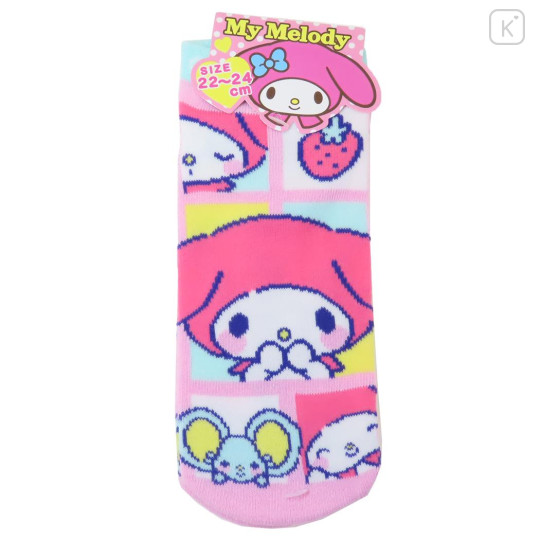 Japan Sanrio Socks - My Melody / Happy Comic - 1