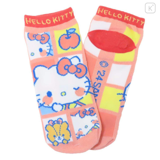 Japan Sanrio Socks - Hello Kitty / Happy Comic - 2