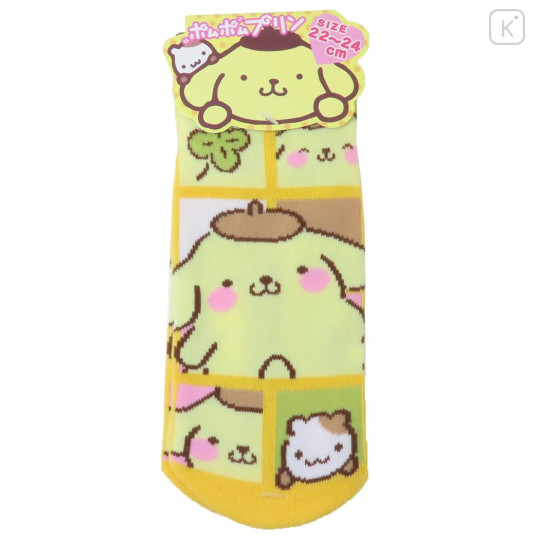 Japan Sanrio Socks - Pompompurin / Happy Comic - 1