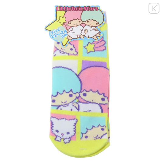 Japan Sanrio Socks - Little Twin Stars / Happy Comic - 1