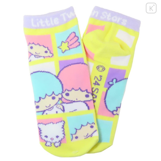 Japan Sanrio Socks - Little Twin Stars / Happy Comic - 2