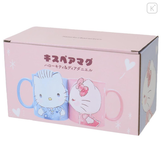 Japan Sanrio Kiss Pair Mug Set - Dear Daniel & Hello Kitty - 3