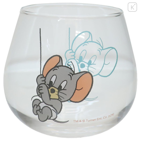 Japan Tom and Jerry Swaying Glass Tumbler - Tuffy - 1