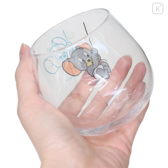 Japan Tom and Jerry Swaying Glass Tumbler - Tuffy - 2