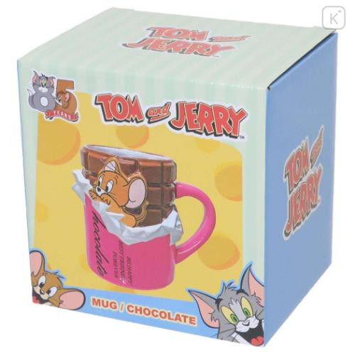 Japan Tom and Jerry Ceramic Mug - Jerry & Chocolate Pink - 4