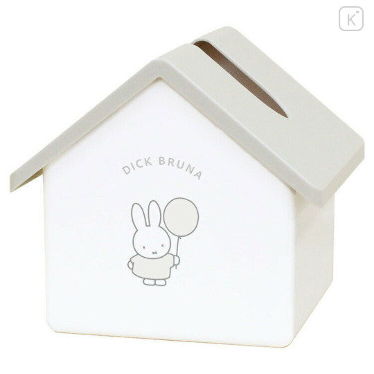 Japan Miffy Tissue Case - Miffy / House White & Grey - 1