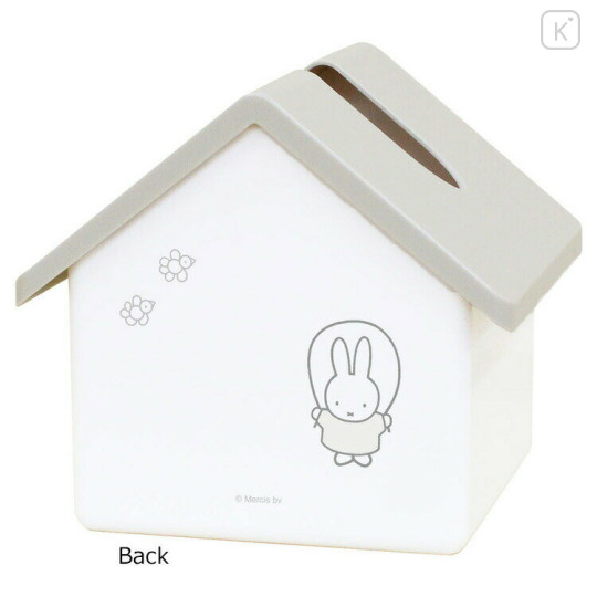 Japan Miffy Tissue Case - Miffy / House White & Grey - 2