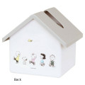 Japan Peanuts Tissue Case - Snoopy / House White & Grey - 2