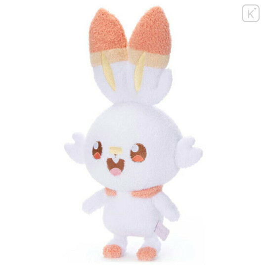 Japan Pokemon Takara Tomy Plush Toy (M) - Scorbunny / Pokepeace - 2