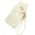 Japan Miffy Pass Case Card Holder & Reel - Miffy / Face Ivory - 2