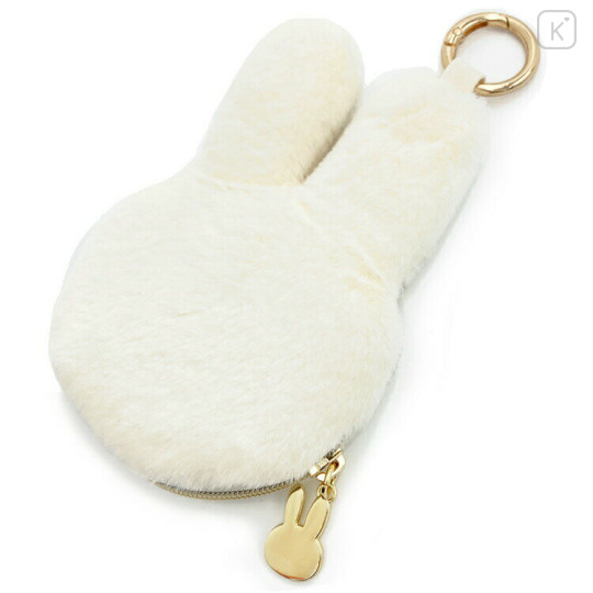 Japan Miffy Face-shiped Mini Pouch - Miffy / Face Ivory - 2