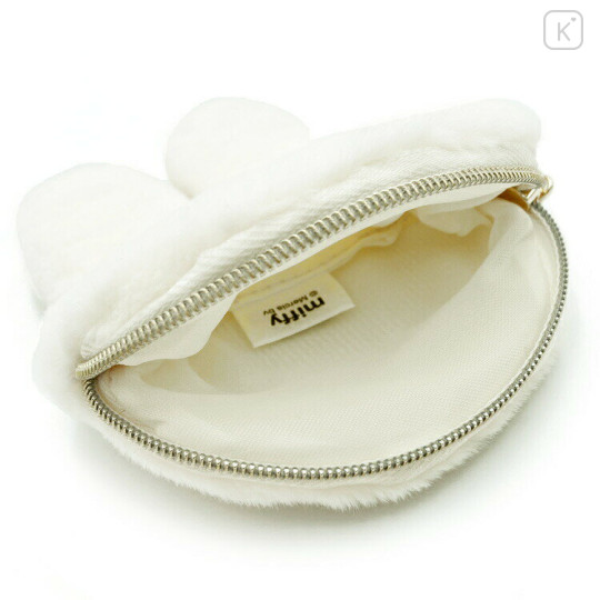 Japan Miffy Face-shiped Mini Pouch - Miffy / Face Ivory - 3