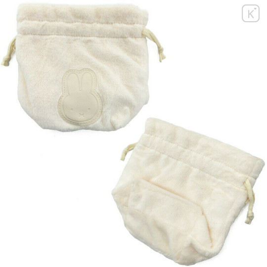 Japan Miffy Drawstring Bag - Miffy / Face Ivory - 3