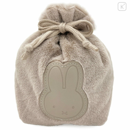 Japan Miffy Drawstring Bag - Miffy / Face Grey - 1