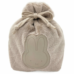 Japan Miffy Drawstring Bag - Miffy / Face Grey