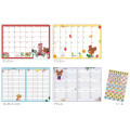 Japan The Bears School A6 Monthly Schedule Book - 2025 / Fruits White - 3