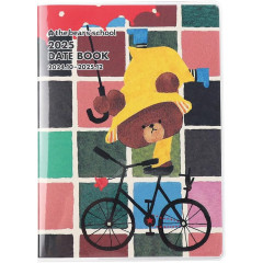 Japan The Bears School A6 Monthly Schedule Book - 2025 / Bike