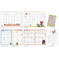 Japan The Bears School B6 Monthly Schedule Book - Jackie : 2025 Colorful Drawing - 3