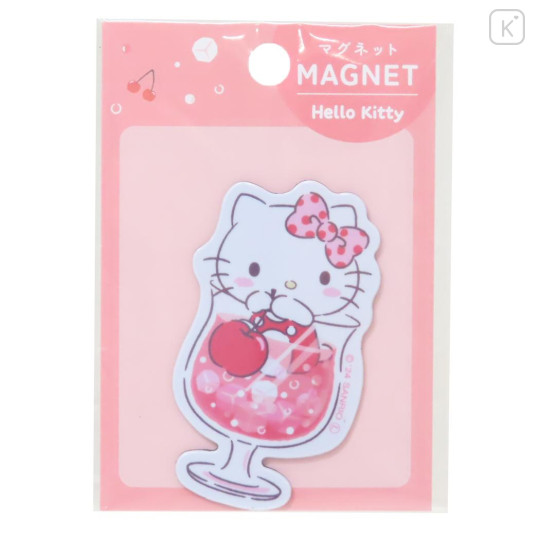 Japan Sanrio Magnet - Hello Kitty / Soda Drink - 1