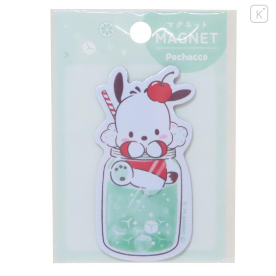 Japan Sanrio Magnet - Pochacco / Soda Drink - 1