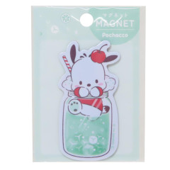 Japan Sanrio Magnet - Pochacco / Soda Drink