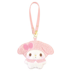 Japan Sanrio Fluffy Pass Case Card Holder - My Melody / Daze Chill Time