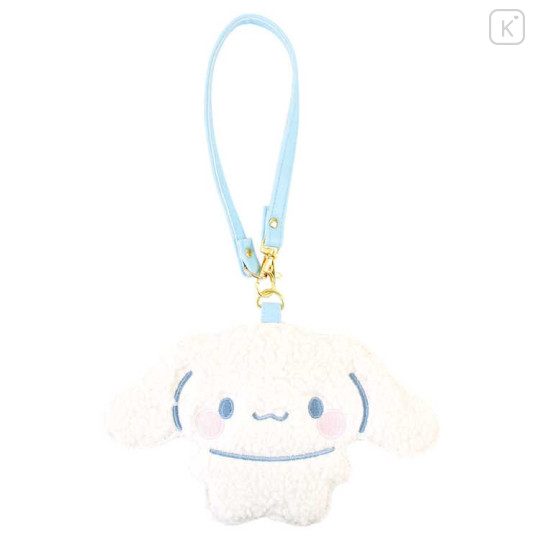 Japan Sanrio Fluffy Pass Case Card Holder - Cinnamoroll / Daze Chill Time - 1