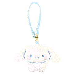 Japan Sanrio Fluffy Pass Case Card Holder - Cinnamoroll / Daze Chill Time