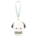 Japan Sanrio Fluffy Pass Case Card Holder - Pochacco / Daze Chill Time - 1