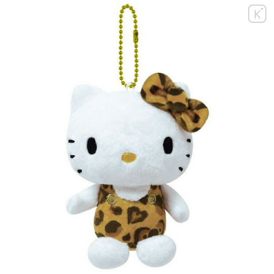 Japan Sanrio Mascot Holder - Hello Kitty / Leopard Toffee Brown - 1