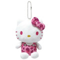 Japan Sanrio Mascot Holder - Hello Kitty / Leopard Pink - 1