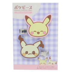 Japan Pokemon Mascot Hair Clip - Mimikyu & Pikachu / Pokepeace