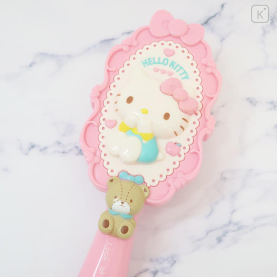 Japan Sanrio Hair Brush - Hello Kitty / Tiny Chum Pink - 2