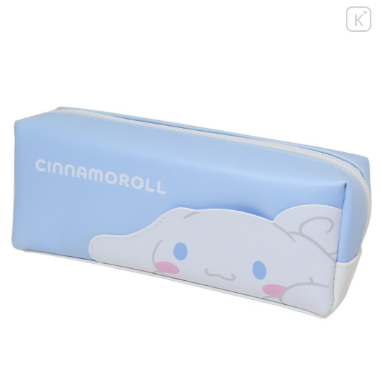 Japan Sanrio Pen Pouch Pencil Case - Cinnamoroll / Milk Light Blue - 1