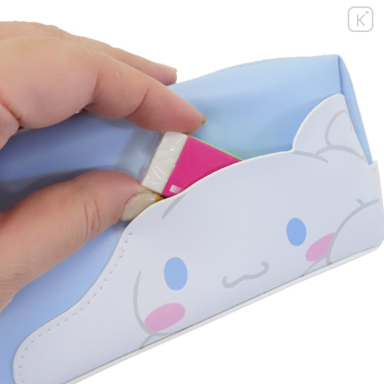 Japan Sanrio Pen Pouch Pencil Case - Cinnamoroll / Milk Light Blue - 3