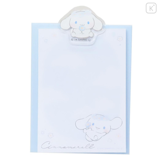 Japan Sanrio Notepad Memo with Binder - Cinnamoroll / Daze Chill Time - 1