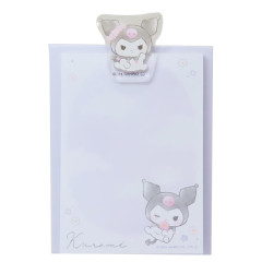 Japan Sanrio Notepad Memo with Binder - Kuromi / Daze Chill Time