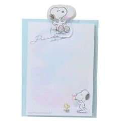 Japan Peanuts Notepad Memo with Binder - Snoopy & Woodstock