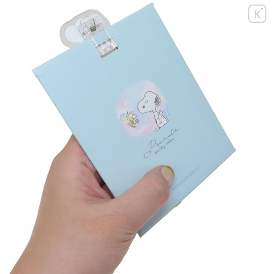 Japan Peanuts Notepad Memo with Binder - Snoopy & Woodstock - 2