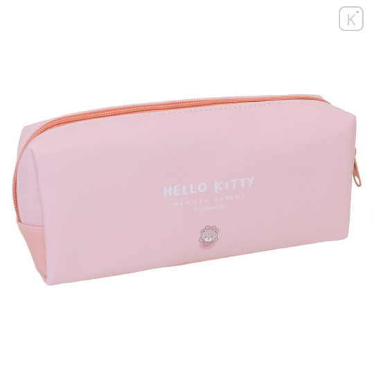 Japan Sanrio Pen Pouch Pencil Case - Hello Kitty / Hug Me - 2