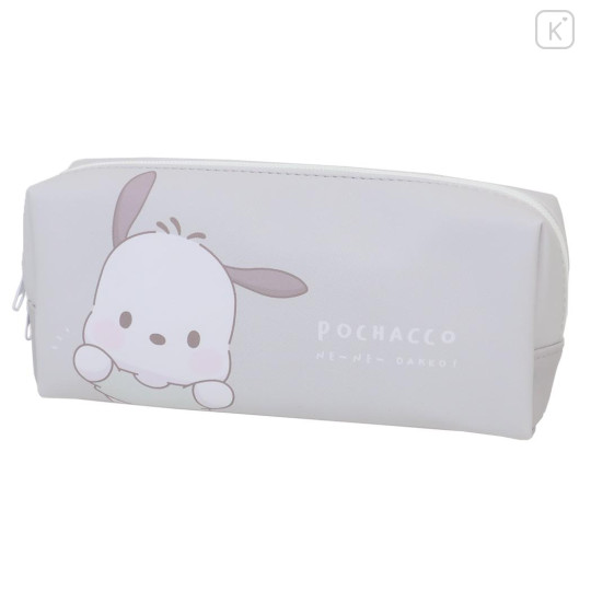 Japan Sanrio Pen Pouch Pencil Case - Pochacco / Hug Me - 1