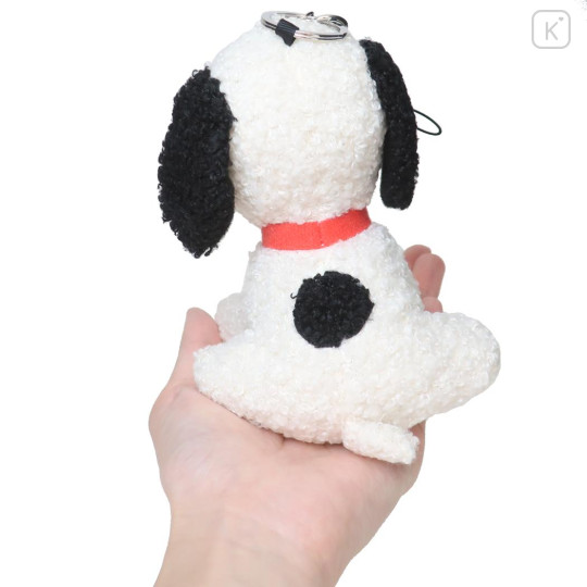 Japan Peanuts Fluffy Mascot Holder - Snoopy / Sitting - 2