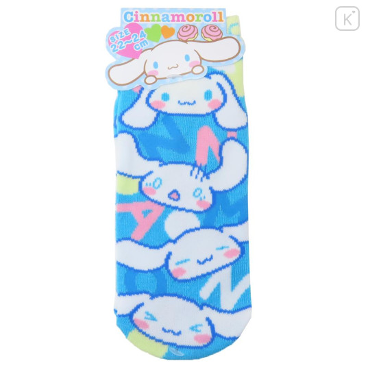 Japan Sanrio Socks - Cinnamoroll / Funny Face - 1