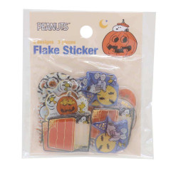 Japan Peanuts Die-cut Flake Seal Sticker Pack - Snoopy & Woodstock / Halloween