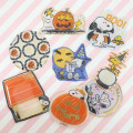 Japan Peanuts Die-cut Flake Seal Sticker Pack - Snoopy & Woodstock / Halloween - 2