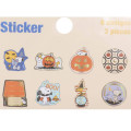 Japan Peanuts Die-cut Flake Seal Sticker Pack - Snoopy & Woodstock / Halloween - 3